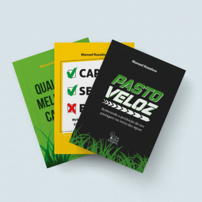 COMBO 13 - Pasto Veloz + Capim, sem engano + Qual melhor capim?